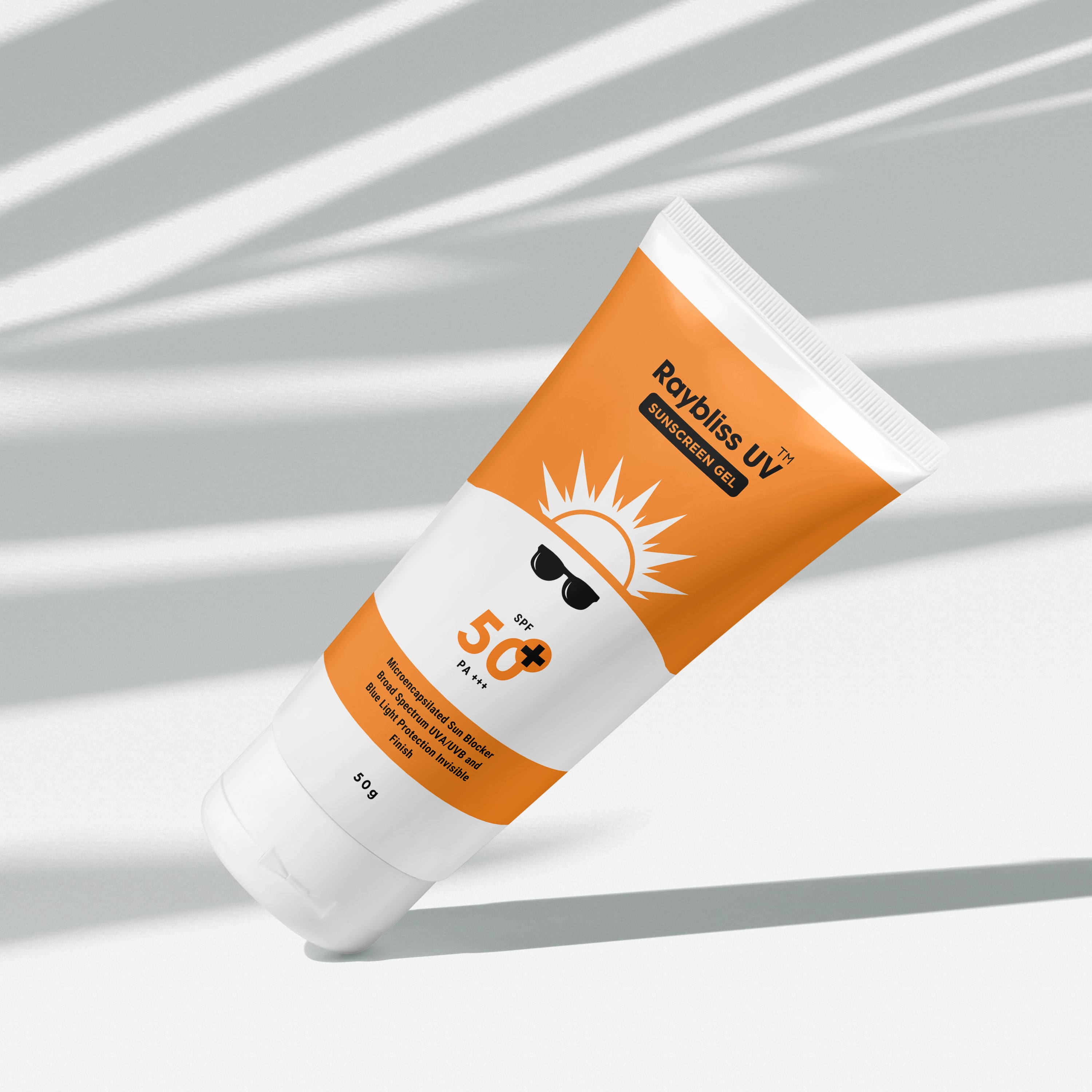 Raybliss UV Sunscreen Gel SPF50+ PA+++ | Matt Finish with No White Cast, Vitamin E and Ashwagandha