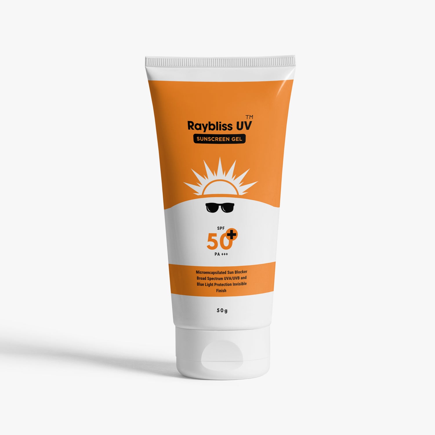 Raybliss UV Sunscreen Gel SPF50+ PA+++ | Matt Finish with No White Cast, Vitamin E and Ashwagandha