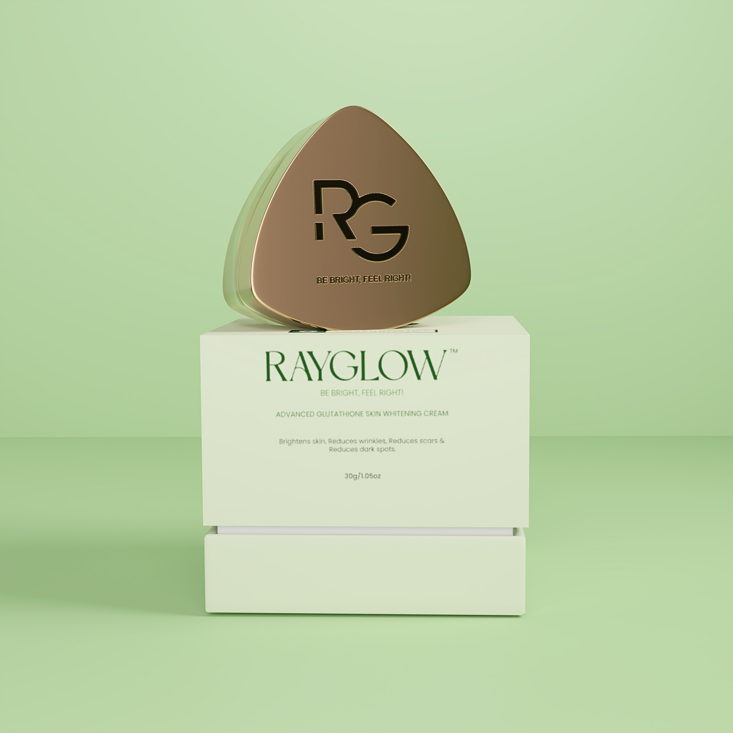 RayGlow Skin Brightening Cream | Crafted in the USA with an advanced glutathione formula | Celebrity secret to brighter skin and reducing dark spots in 10 days